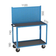 GLS Garaj 8002 Çalışma Arabası 2 Katlı Askı Panolu