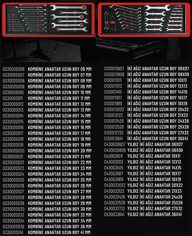 İzeltaş 13000 00 5434 Grand Master Ağır Vasıta Dolabı