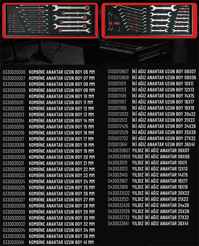 İzeltaş 13000 00 5434 Grand Master Ağır Vasıta Dolabı