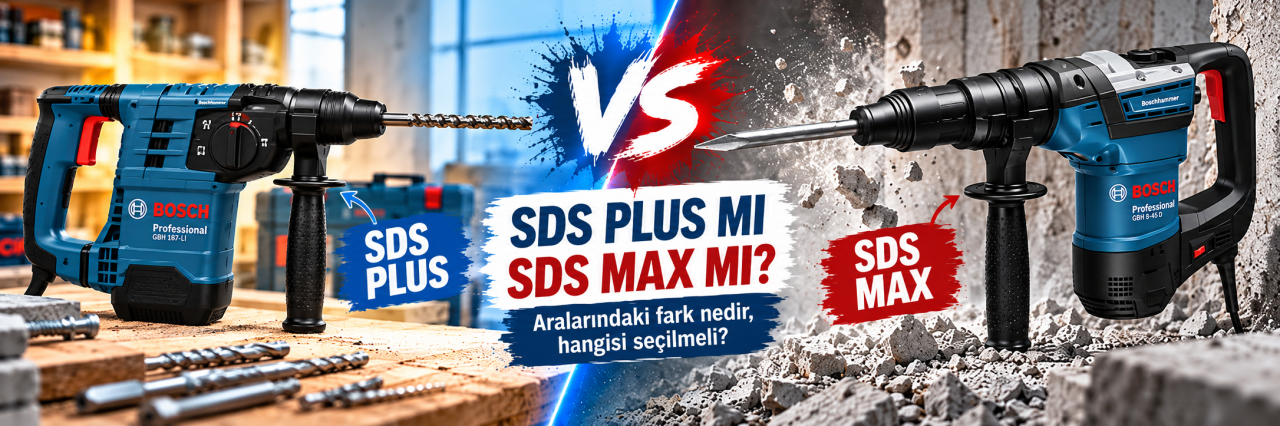 SDS Plus mı SDS Max mı? Aralarındaki Fark Nedir, Hangisi Seçilmeli?