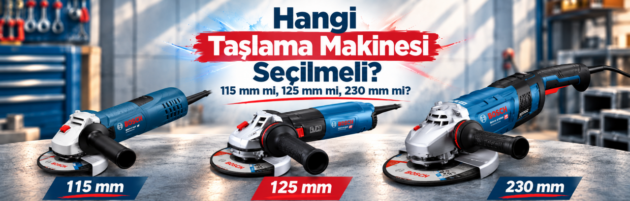  Hangi Taşlama Makinesi Seçilmeli? 115 mm mi, 125 mm mi, 230 mm mi?