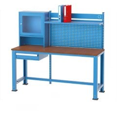 GLS Garaj 7320 Tek Çekmeceli Askı Panolu 17'' Bilgisayar Kabini ve Çalışma Masası