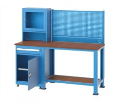 GLS Garaj 7325 Tek Çekmeceli Askı Panolu 17'' Bilgisayar Kabini ve Çalışma Masası