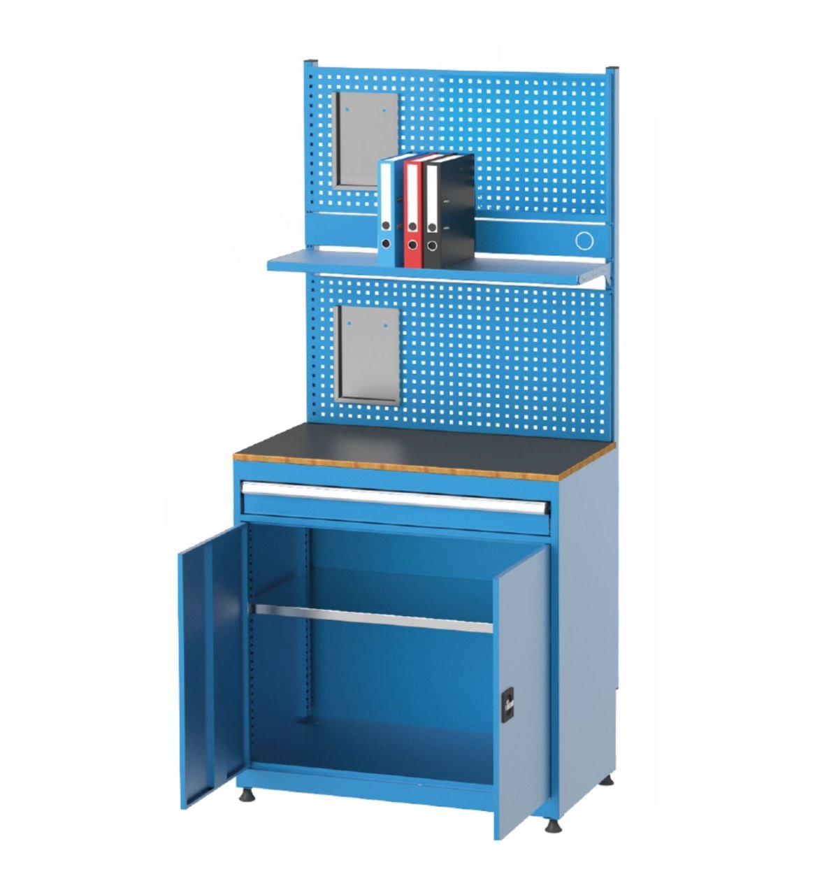 GLS Garaj 6074 Çekmeceli Dosya Raflı Askı Panolu Endüstriyel Dolap