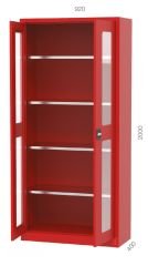 GLS Garaj 7495 Yangın Malzeme Dolabı Pleksi Kapılı