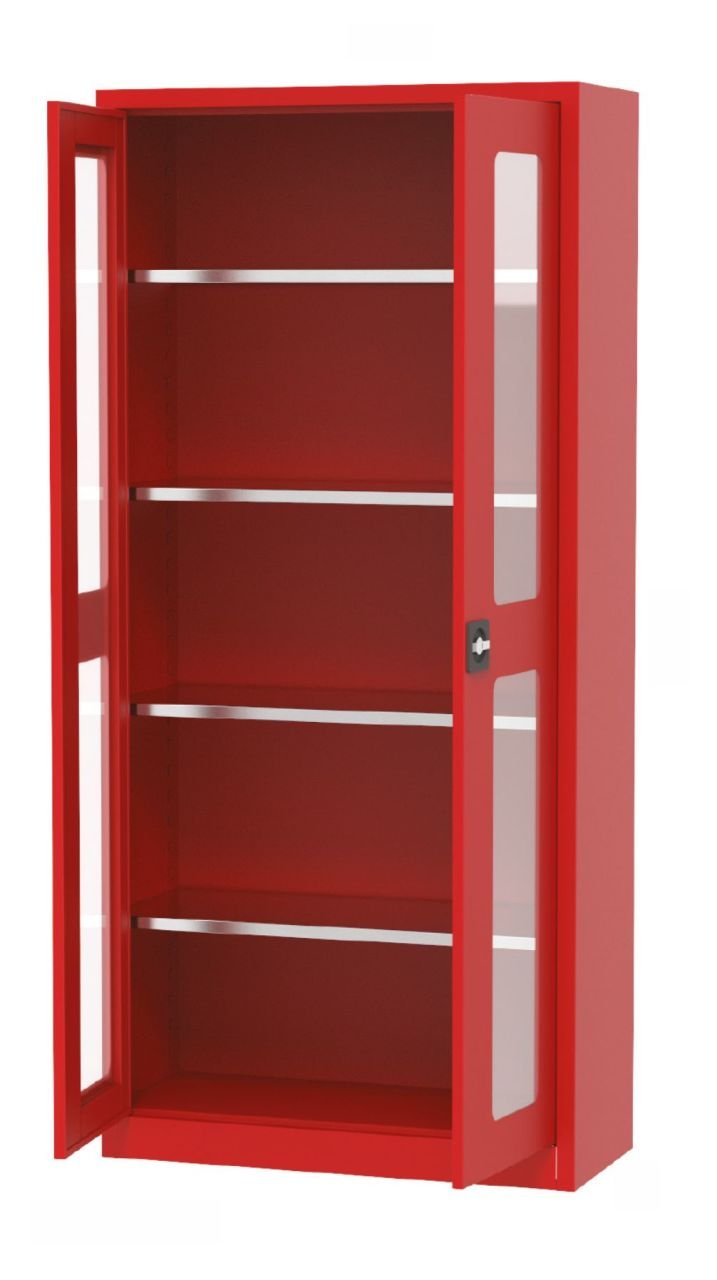 GLS Garaj 7495 Yangın Malzeme Dolabı Pleksi Kapılı