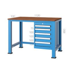 GLS Garaj 3943 Çalışma Tezgahı 5 Çekmeceli
