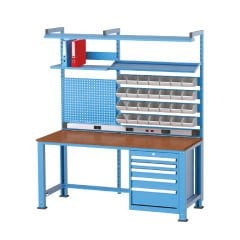 GLS Garaj 3688 Çalışma Tezgahı 5 Çekmeceli Askı Panolu Avadanlık Kutulu