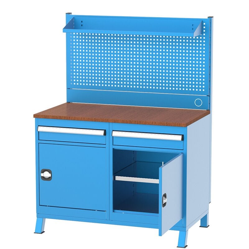 GLS Garaj 3919 Çalışma Tezgahı 1 Çekmeceli 2 Dolaplı