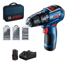 Bosch GSB 12V-30 Akülü Darbeli Delme Vidalama 12V 39 Parça Setli