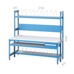 GLS Garaj 3406  Askı Panolu Çekmeceli Çalışma Tezgahı