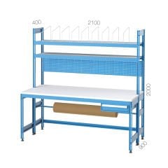 GLS Garaj 3411 Askı Panolu Çekmeceli Ambalaj Paketleme Tezgahı