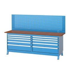 GLS Garaj 3641 Çalışma Tezgahı 10 Çekmeceli 2 Dolaplı