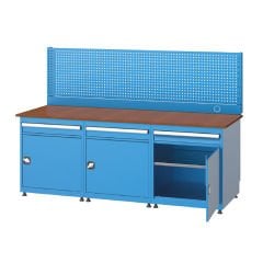 GLS Garaj 3578 Çalışma Tezgahı 2 Çekmece Kapılı Askı Panolu