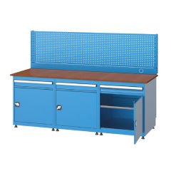 GLS Garaj 3578 Çalışma Tezgahı 2 Çekmece Kapılı Askı Panolu