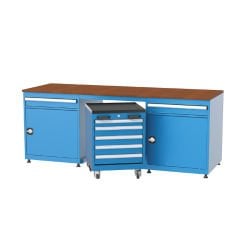 GLS Garaj 3491 7 Çekmeceli 2 Dolaplı Çalışma Tezgahı