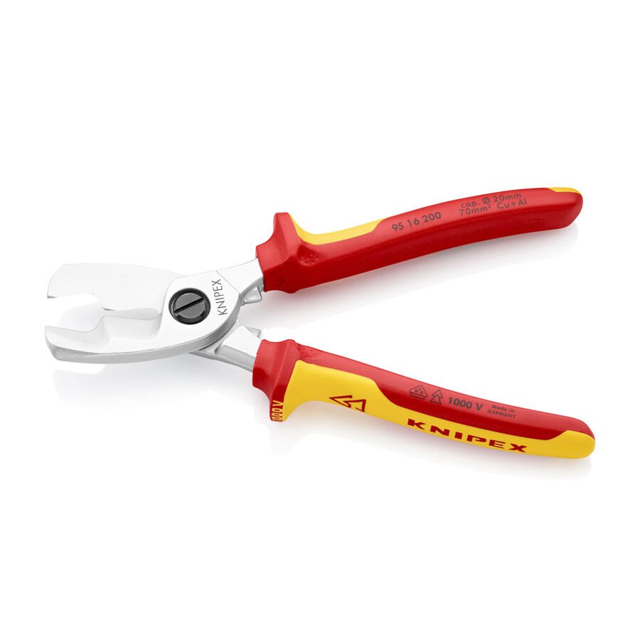 Knipex 9516200 VDE Kablo Makası Çift Kesicili 200 mm
