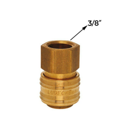 Lüdecke ES38I Stoper Kaplin Hava Hortum 3/8''