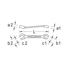 Gedore 400 19X22 Rakor Anahtar