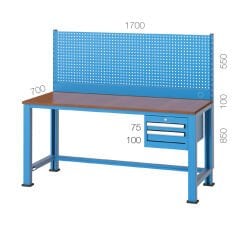 GLS Garaj 3315 Çalışma Tezgahı 2 Çekmeceli Panolu