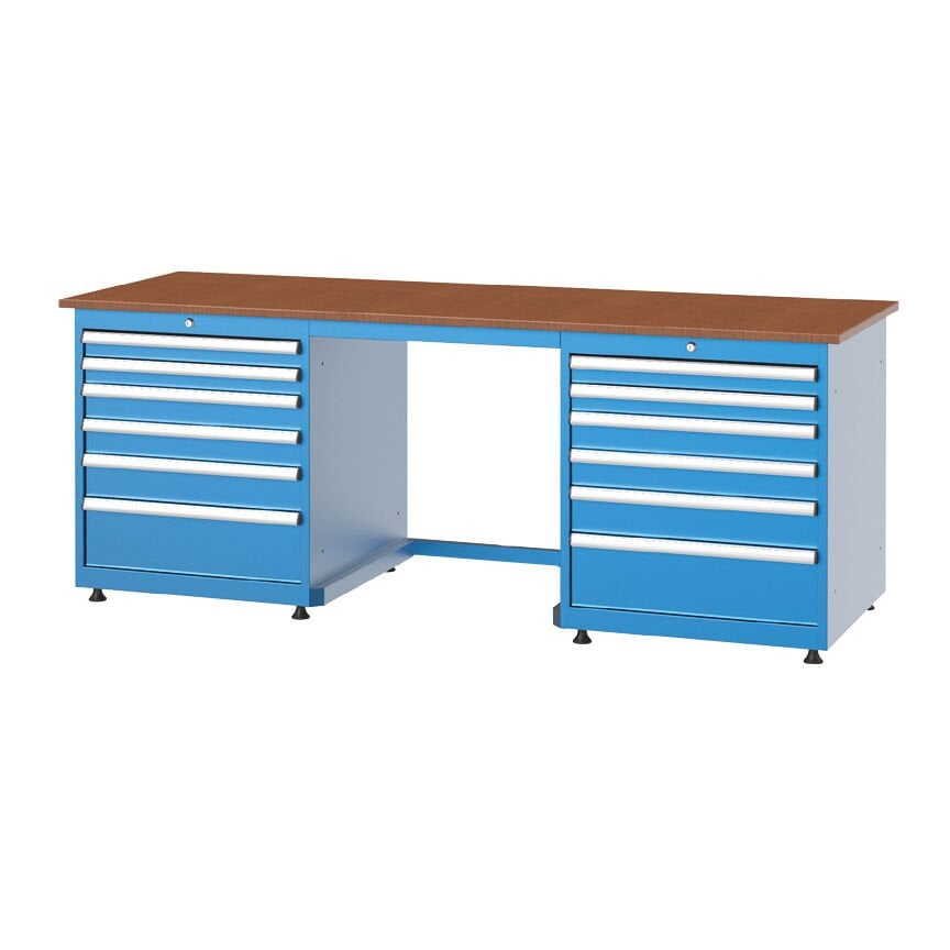 GLS Garaj 3200 Çalışma Tezgahı 12 Çekmeceli 2 Banko