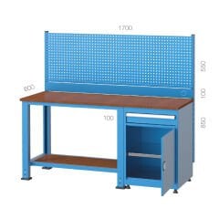 GLS Garaj 3195 Çalışma Tezgahı 1 Çekmeceli 1 Dolaplı