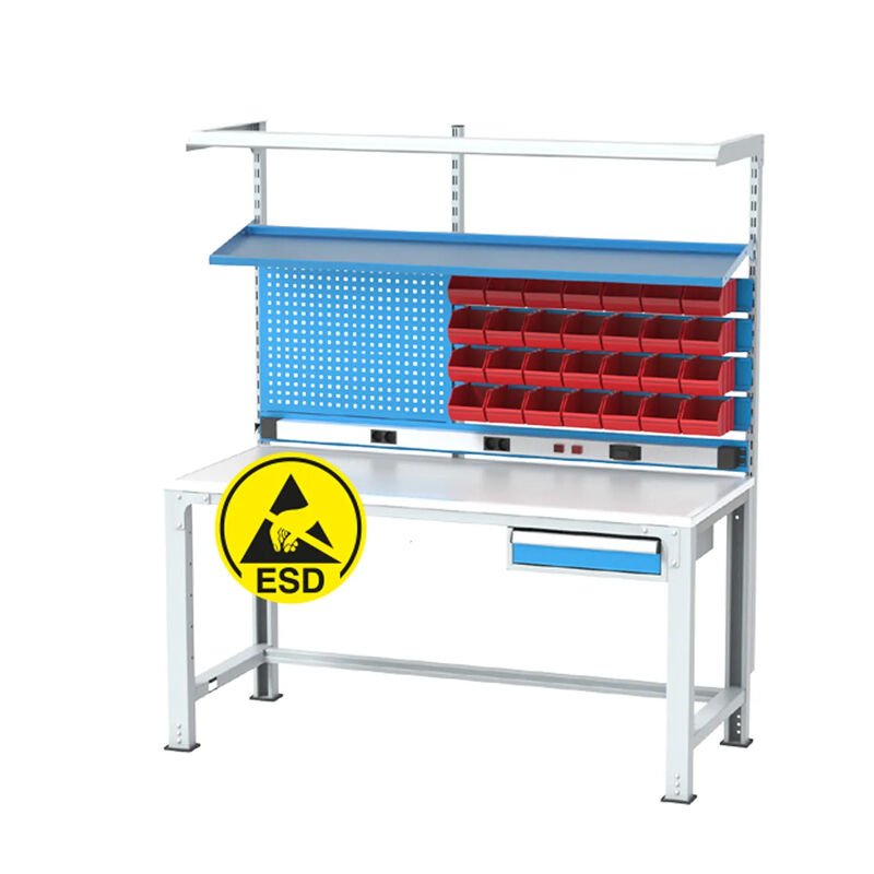 GLS Garaj 3638 Elektronikçi Çalışma Masası Avadanlık Kutulu ESD Levhalı