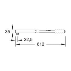 Gedore 8563-10 Tork Anahtarı Dremometer D 155-760 Nm 3/4''