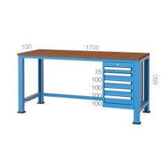 GLS Garaj 3120 Çalışma Tezgahı 5 Çekmeceli