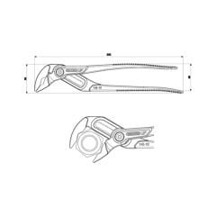 Gedore 142 10 TL Universal Fort Pense 10''