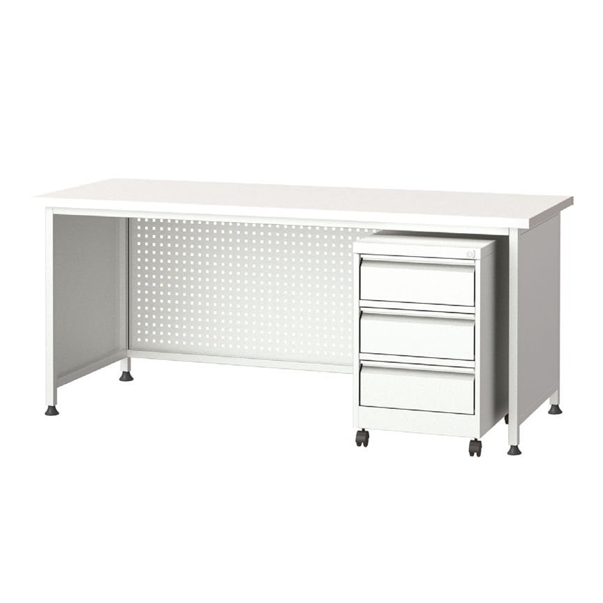 GLS Garaj 3105 Metal 3 Çekmeceli Kesonlu Şef Masası