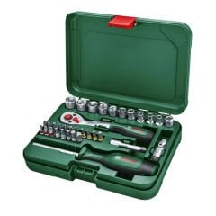 Bosch 1600A02BY1 Cırcırlı Lokma ve Bits Uç Takımı 34 Parça 1/4''