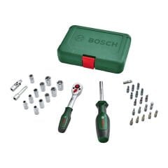 Bosch 1600A02BY1 Cırcırlı Lokma ve Bits Uç Takımı 34 Parça 1/4''