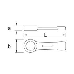 Gedore 306 41 Yıldız Çakma Anahtar 41 mm
