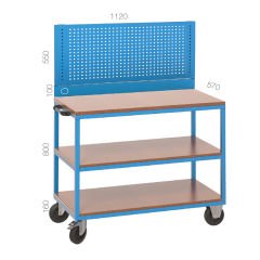 GLS Garaj 8031 Askı Panolu Çalışma Arabası