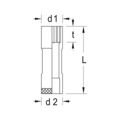 Gedore D 19 L 32 UD Profilli Lokma Anahtar 1/2'' 32mm