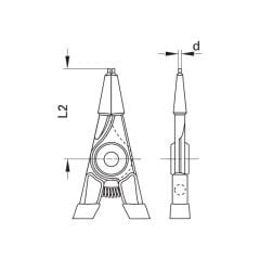 Gedore 8000 A 3 Dış Segman Pensesi Düz 40-100 mm