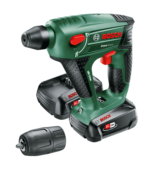 Bosch Uneo Maxx Akülü Kırıcı Delici 18 V Çift Akü