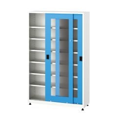 GLS Garaj 6560 Malzeme Dolabı 6 Raflı Pleksi Sürgü Kapılı