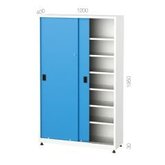 GLS Garaj 6530 Malzeme Dolabı 6 Raflı Sürgü Kapılı