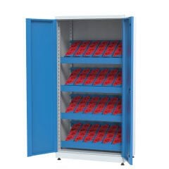 GLS Garaj 2110 CNC Takım Dolabı Sabit Raflı Kilitli 2 Kapaklı