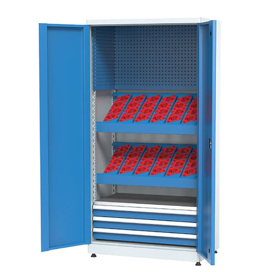 GLS Garaj 2120 CNC Takım Dolabı Takım Asma Panolu Çekmeceli