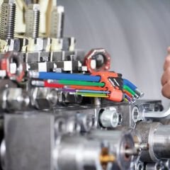 Wiha 43849 Allen Anahtar Seti Yuvarlak Başlı Renkli Fosforlu 9 Parça