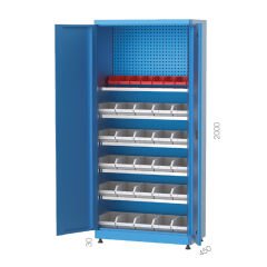 GLS Garaj 6285 Malzeme Dolabı 5 Raflı Askı Saclı Avadanlık Kutulu