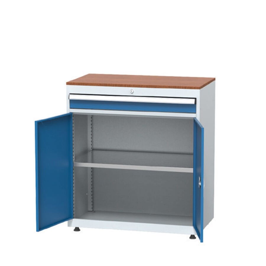 GLS Garaj 6071 Endüstriyel Dolap Kilitli Kapılı Çekmeceli Raflı