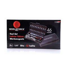 Worldforce 11502 Lokma Takımı S-Ultra 1/4'' 46 Parça