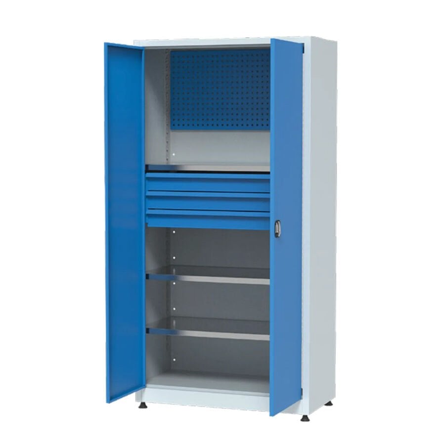 GLS Garaj 6383 Malzeme Dolabı Askı Panolu Çekmeceli ve Raflı