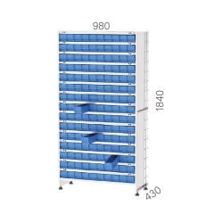 GLS Garaj 492-409 150 Avadanlık Kutulu Galveniz Raf