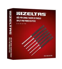 İzeltaş 5550 00 1006 Düz Pim Zımba Takımı 6 Parça