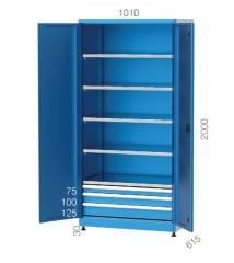 GLS Garaj 6215 Endüstriyel Takım Dolabı 3 Çekmeceli Ve Raflı